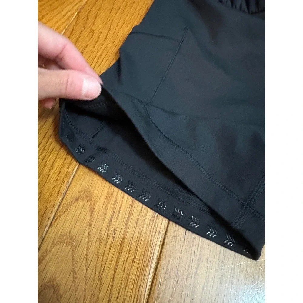 All in Motion Womens Black Mid Rise Knit Skort XS New 4 Inch Inseam Pocket
